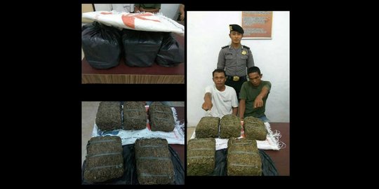 Simpan 5 kg ganja dalam karung, Zulham dan Isanul dicokok petugas