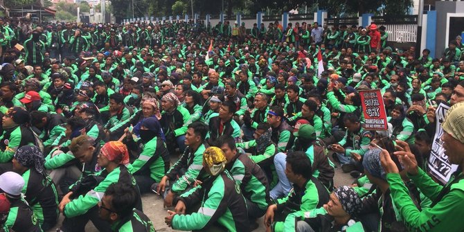 Begini tuntutan demo pengemudi GrabBike  merdeka.com