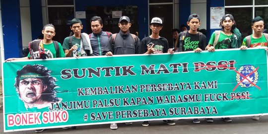 Massa Bonek mulai padati Kota Bandung