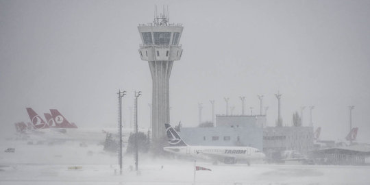 Badai salju hebat lumpuhkan Turki