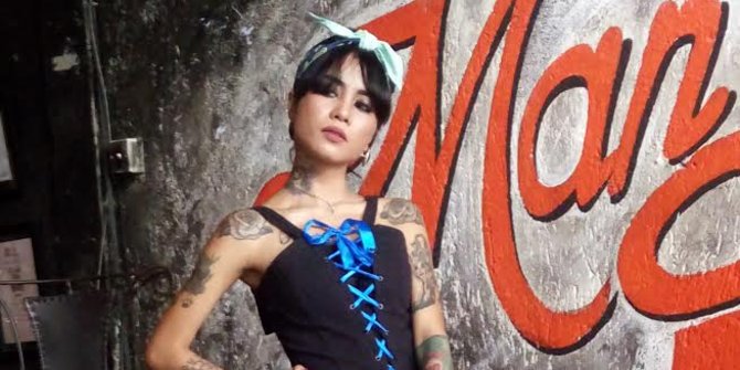 Aksi wanita bertato di Bali gelorakan tato bukan kejahatan 