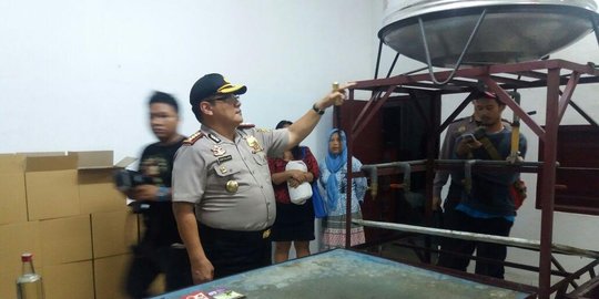 Ilegal, pabrik miras di Minahasa digerebek dan disegel polisi