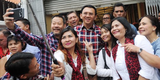 Di depan pendukung, Ahok cerita saksi JPU beri keterangan palsu