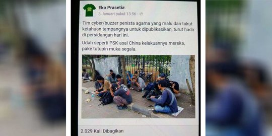 Dituding tim cyber Ahok, jurnalis foto polisikan akun Eko Prasetia