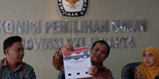 Ini wujud surat suara Pilkada DKI Jakarta