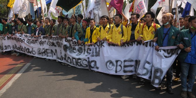 Demo di Istana Negara, BEM Se-Jabodetabek bawa lima tuntutan