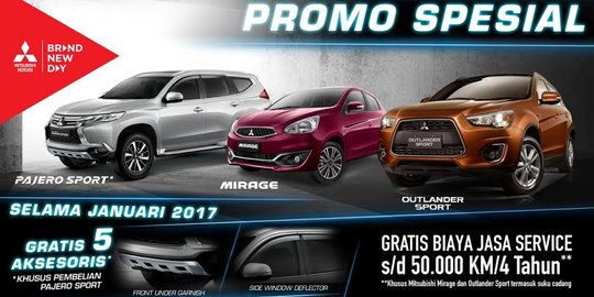 Ini promo awal tahun menarik dari Mitsubishi Indonesia