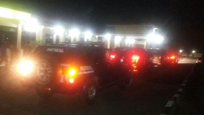 rombongan bupati tobasa ditilang