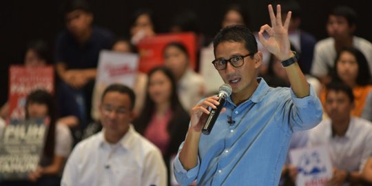 Sandiaga: Dana kampanye berasal dari aktivitas yang halal