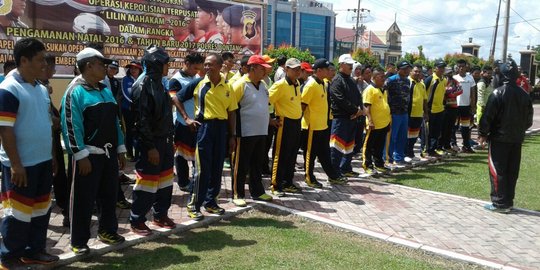 Polisi gendut di Bontang digembosi dengan cara lari siang