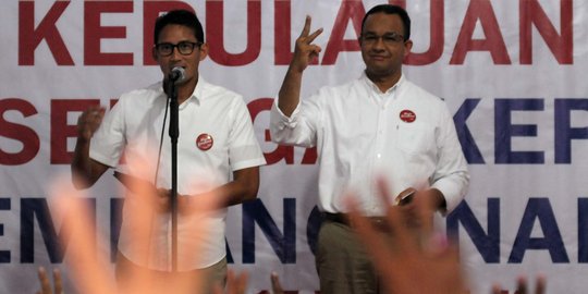 Unggul survei Polmark, Anies-Sandi janji tetap utamakan warga DKI