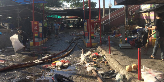 Begini suasana di Pasar Senen pascaterbakar