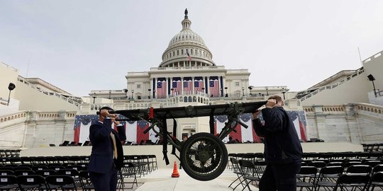 Ini kemeriahan upacara pelantikan Donald Trump