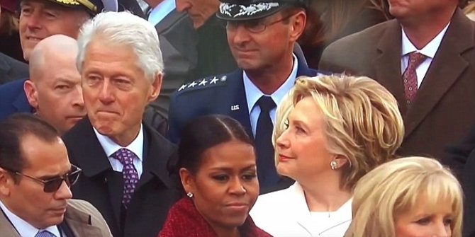 [Video] Mata Bill Clinton tak lepas dari Ivanka Trump, Hillary kesal