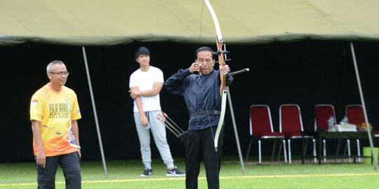 Tiba di lokasi lomba, Jokowi akan melawan 30 pemanah