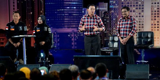 Populi Center: Elektabilitas Ahok-Djarot 36,7%, Agus menurun tajam