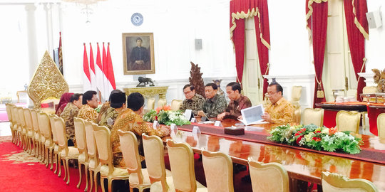 Jokowi rapat konsultasi dengan MPR di Istana