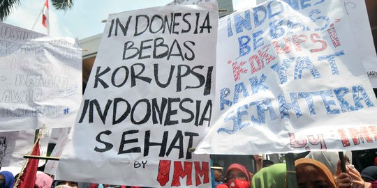Indonesia di urutan ke-90 indeks korupsi sedunia