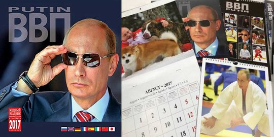 Kalender bergambar Putin laris manis di Jepang bak kacang goreng