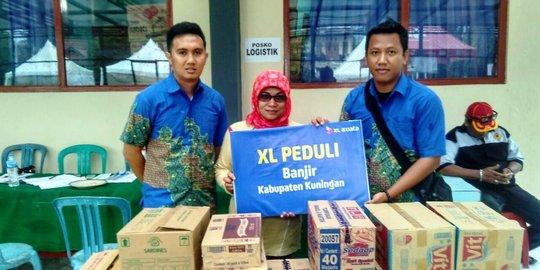 XL bantu korban banjir bandang di Kabupaten Kuningan