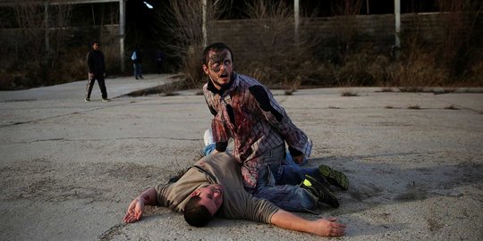 Gara-gara 'Resident Evil', warga Spanyol berubah jadi zombie