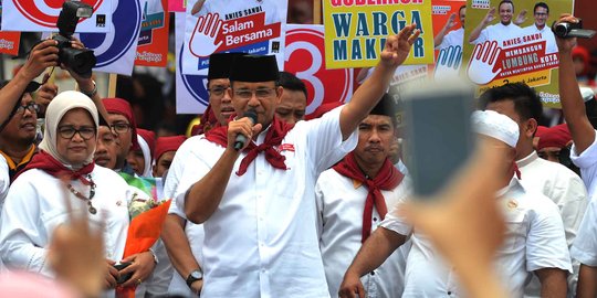 Semarak kampanye akbar Anies-Sandi bersama PKS