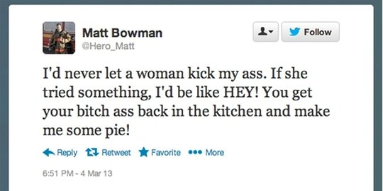 ini dipecat karena mencuit dengan nada seksis rev1