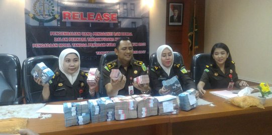 Terpidana korupsi mobil damkar Tangerang kembalikan Rp 925 juta