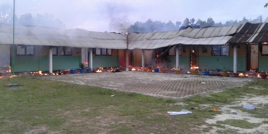 TK di Kampar terbakar, 9 ruang kelas ludes