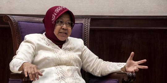 Ditanya soal Pilgub Jatim, Risma bilang 'Ngurus Surabaya saja'