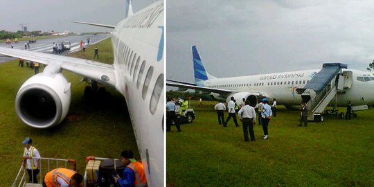 Garuda tergelincir, Bandara Adisutjipto masih ditutup