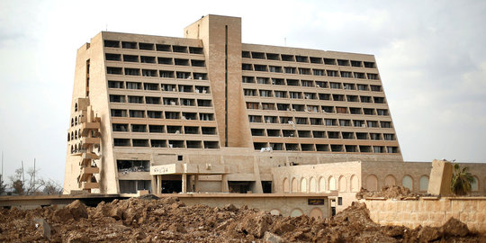 Begini kondisi hotel bintang lima di Mosul, hancur dan terbengkalai