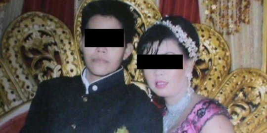Ini foto pernikahan wanita mengaku pria, terbongkar usai melahirkan