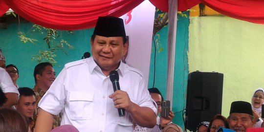 Prabowo ke massa: Kalian ke sini karena sudah capek dibohongi terus