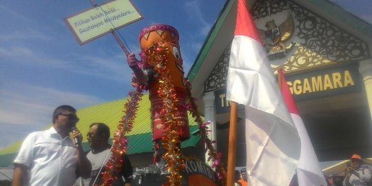 Usai keliling 23 kabupaten/kota, maskot Pilkada damai tiba di Aceh