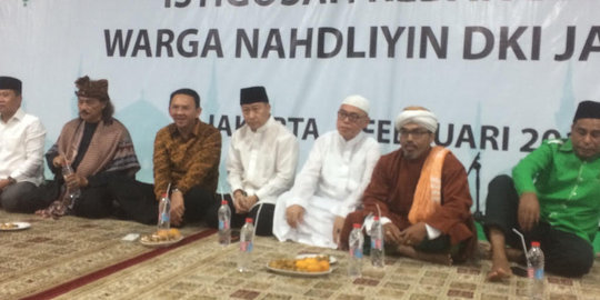Hadiri istigasah warga NU, Ahok ingin diundang pengajian malam Jumat