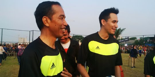 Main futsal 7 menit, Presiden Jokowi kelelahan