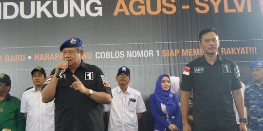 Pesan SBY ke relawan Agus: Jangan sampai padi yang menguning dicuri