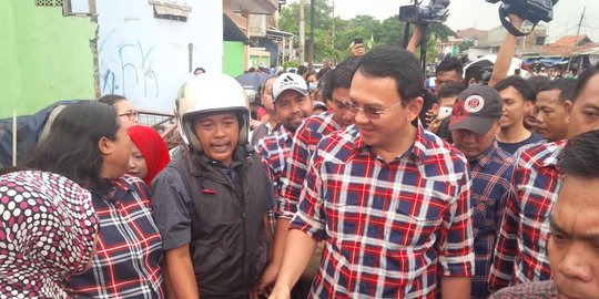 Ahok tertawa saat ditanya kepemilikan proyek apartemen