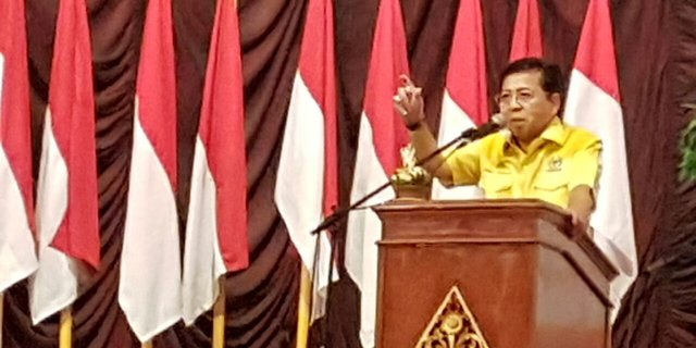 Nonton debat, Setnov ingin melihat Ahok-Djarot secara langsung