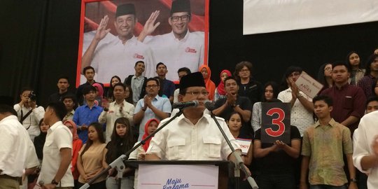 Aksi turun gunung dorong elektabilitas Prabowo maju Pilpres 2019