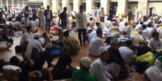 Massa aksi 112 di Istiqlal rela disumpah siap dipimpin Rizieq Syihab