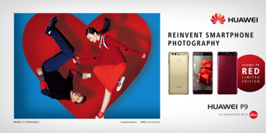 Huawei rancang smartphone warna merah limited edition