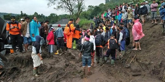 Petakan daerah longsor, BPBD Bangli datangkan ahli Geologi Bandung