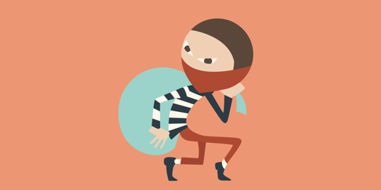 Saat beraksi, maling ini menyamar pakai daster dan kerudung