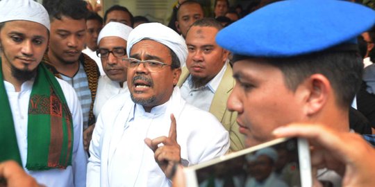 Pemeriksaan Rizieq Syihab di Polda Jabar dipantau kamera