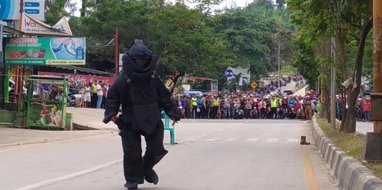 Perampok BRI Samarinda tinggalkan tas diduga bom, bikin geger warga