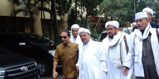 Usai diperiksa, Rizieq dijadwalkan isi tausiyah di depan simpatisan