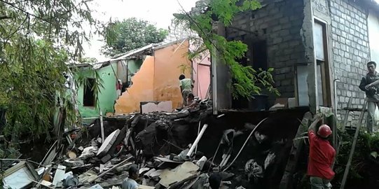 Hujan deras, empat rumah hancur tergerus sungai di Solo