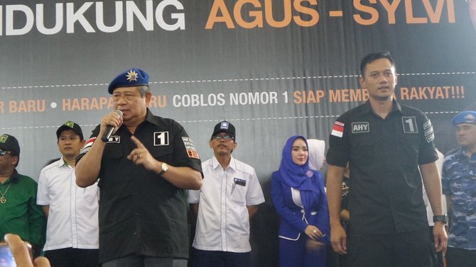 sby di kampanye agus sylvi